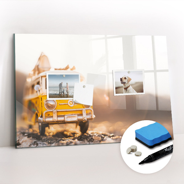 Magnetic erase board Car vacation