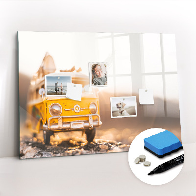 Magnetic erase board Car vacation