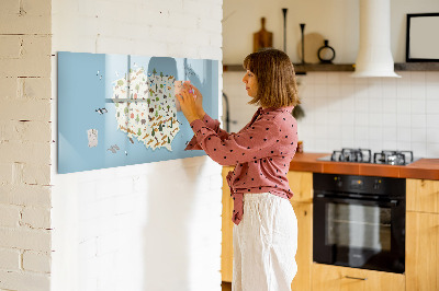 Magnetic writing board Polish Animal Map