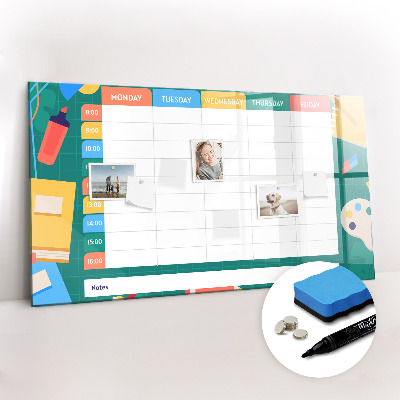 Magnetic board for writing Lesson Plan