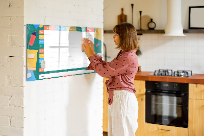 Magnetic board for writing Lesson Plan