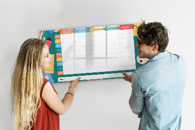 Magnetic board for writing Lesson Plan