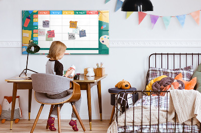 Tablica magnetyczna do pisania Plan lekcji