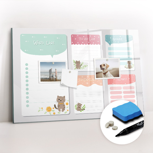 Magnetic writing board Wish List
