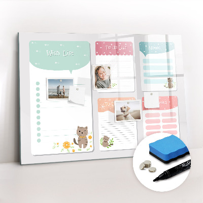 Magnetic writing board Wish List