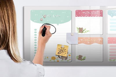 Magnetic board for drawing Wish list