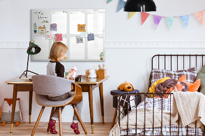 Magnetic writing board Cozy weekly planner