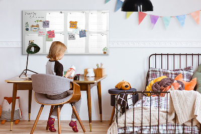 Magnetic writing board Cozy weekly planner