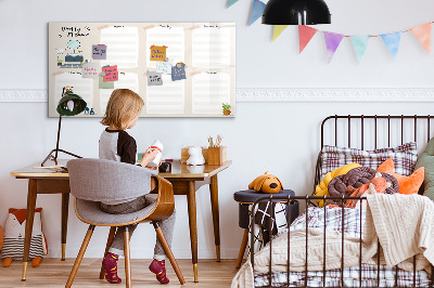 Magnetic erase board Weekly planner