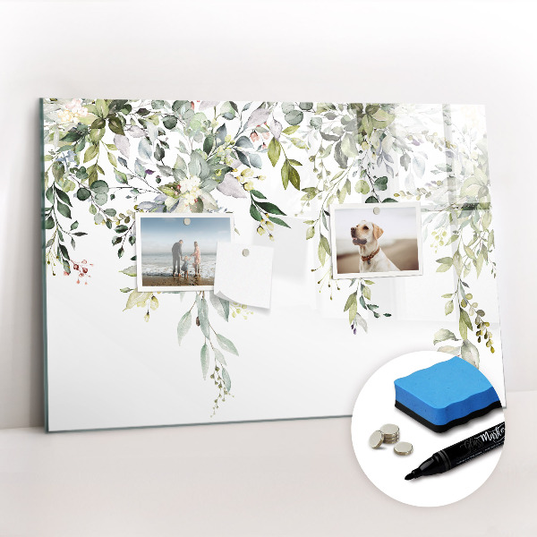 Magnetic erase board Blooming nature