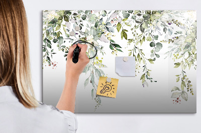 Magnetic erase board Blooming nature