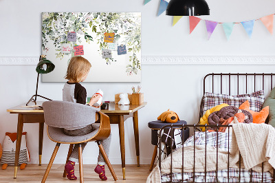 Magnetic erase board Blooming nature