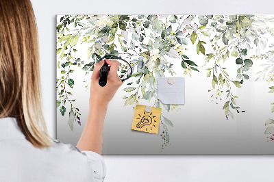 Magnetic erase board Blooming nature