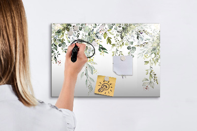 Magnetic erase board Blooming nature