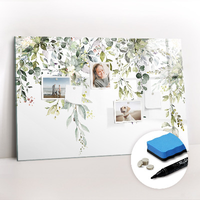 Magnetic board with marker Blooming nature