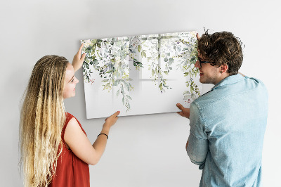 Magnetic erase board Blooming nature