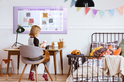 Magnetic board for writing Pink Annual Planner
