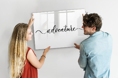 Magnetic writing board Adventure inscription
