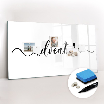 Magnetic writing board Adventure inscription