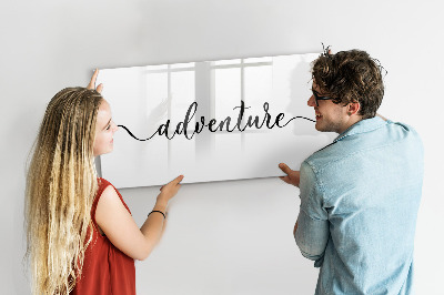 Magnetic board for drawing Adventure inscription