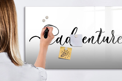 Magnetic board for drawing Adventure inscription
