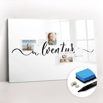 Magnetic writing board Adventure inscription