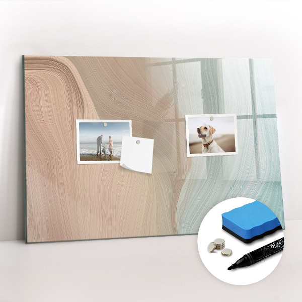 Magnetic board for writing Wave abstraction