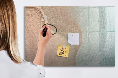 Magnetic board for writing Abstract waves