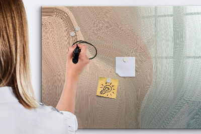 Magnetic board for writing Abstract waves