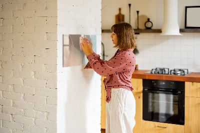 Magnetic board for writing Abstract waves