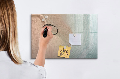 Magnetic board for writing Abstract waves