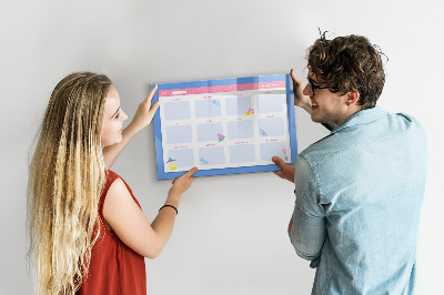Magnetic erase board Monthly planner