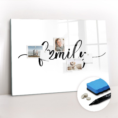 Magnetic board for drawing Inscription family