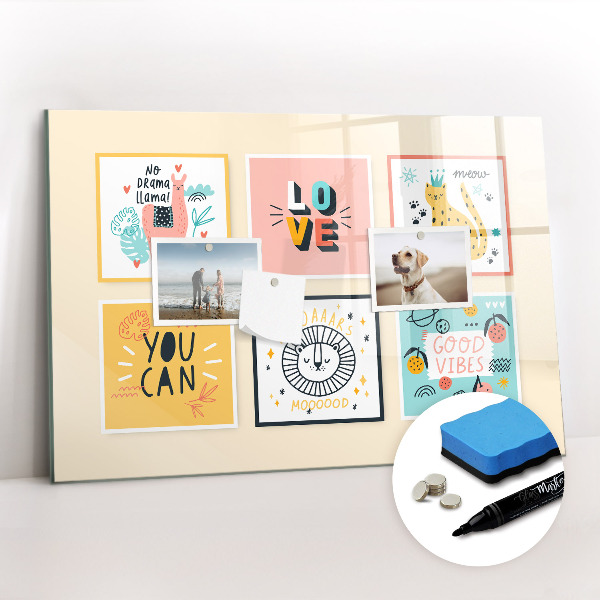 Magnetic erase board Motivational slogans
