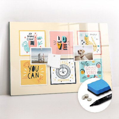 Magnetic erase board Motivational slogans