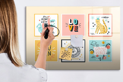 Magnetic erase board Motivational slogans
