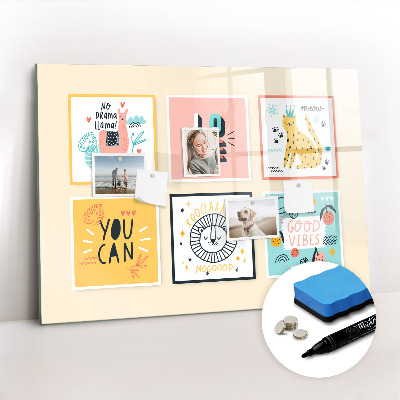 Magnetic erase board Motivational slogans