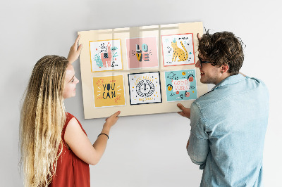 Magnetic erase board Motivational slogans