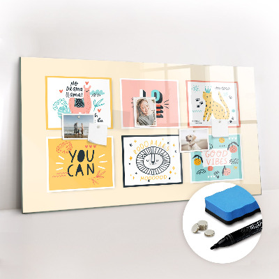 Magnetic erase board Motivational slogans