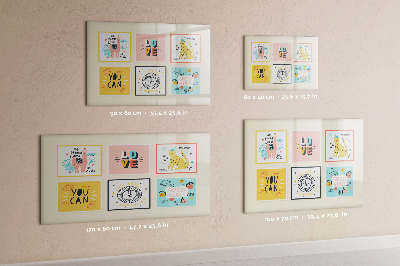 Magnetic erase board Motivational slogans