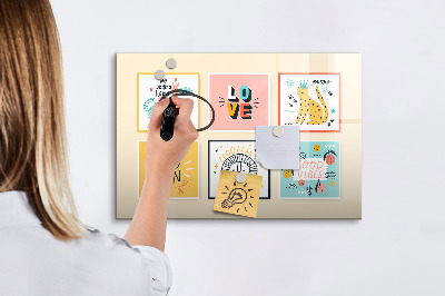 Magnetic erase board Motivational slogans