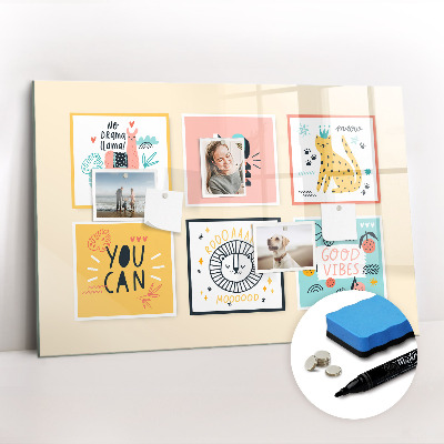 Magnetic erase board Motivational slogans