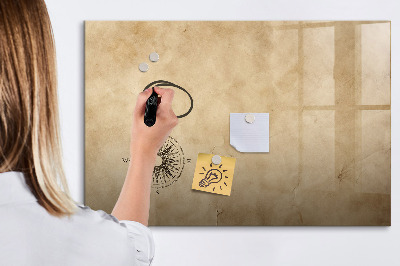 Magnetic board with marker Compass Canvas