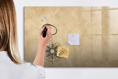 Magnetic board with marker Compass Canvas