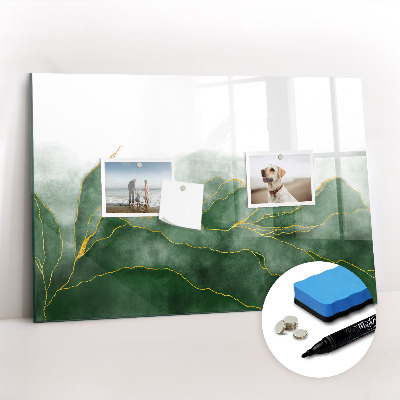 Magnetic board with marker Abstraction leaves