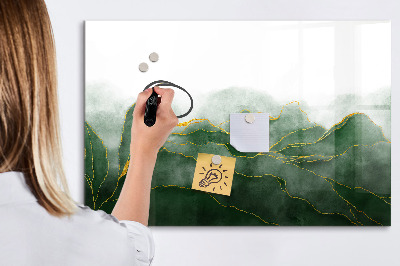 Magnetic board with marker Abstraction leaves