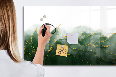 Magnetic board with marker Abstraction leaves