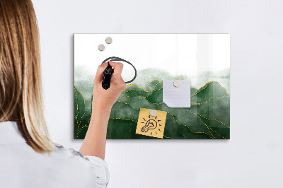 Magnetic board with marker Tropical palm trees