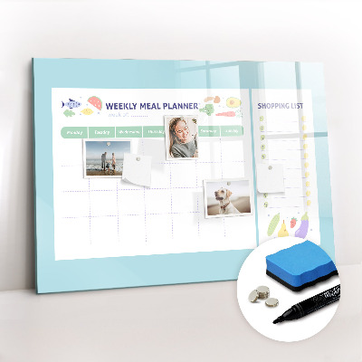 Magnetic erase board Meal planner