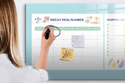 Magnetic erase board Meal planner